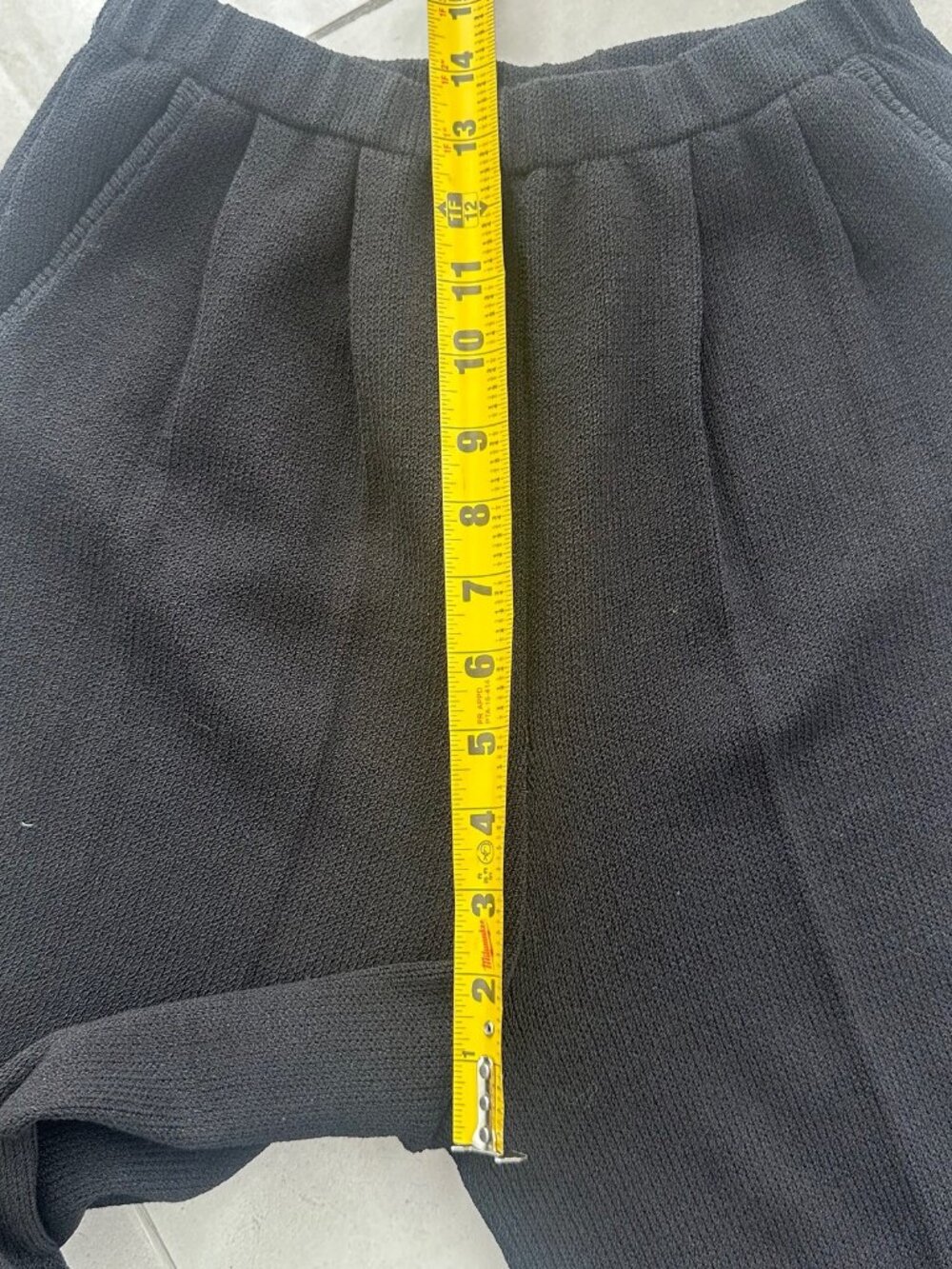 St John Santana Knit Pants S Black Elastic Waist - Picture 8 of 8